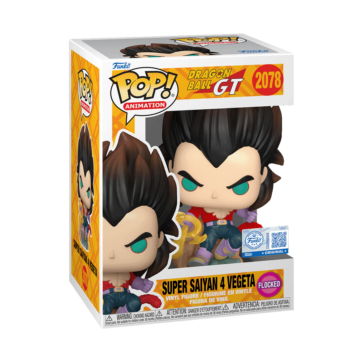 Funko Pop! 2078 Super Saiyan 4 Vegeta | Special edition | Flocked