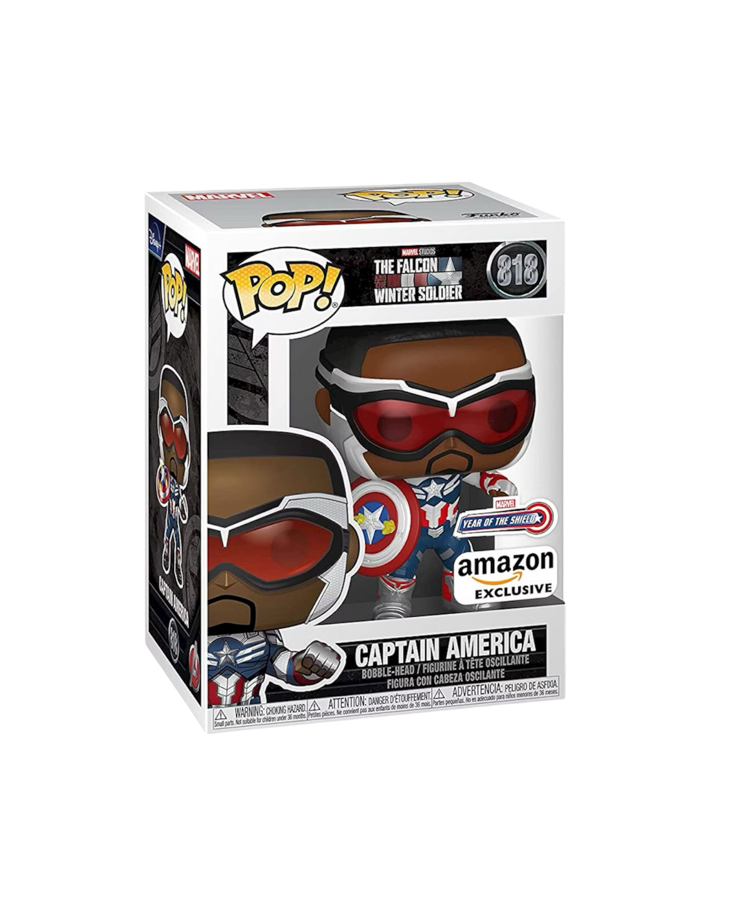 Funko Pop! 818 Captain America | Amazon Exclusive