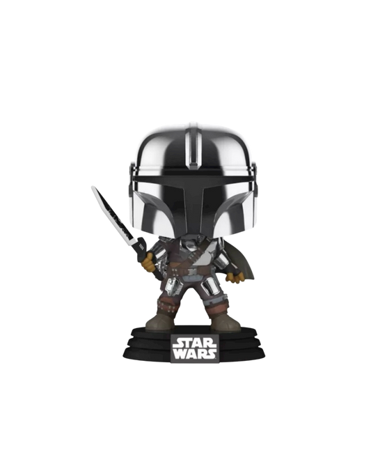 Funko Pop! 491 The Mandalorian with Dark Saber | Special Edition | Glows in the dark
