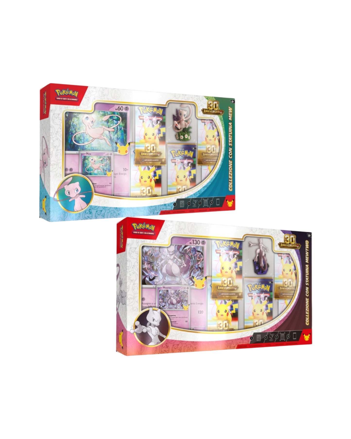 Pokémon 30th Anniversary Collezione con statuina Mew e Mewtwo | Italiano (Pre-Order)