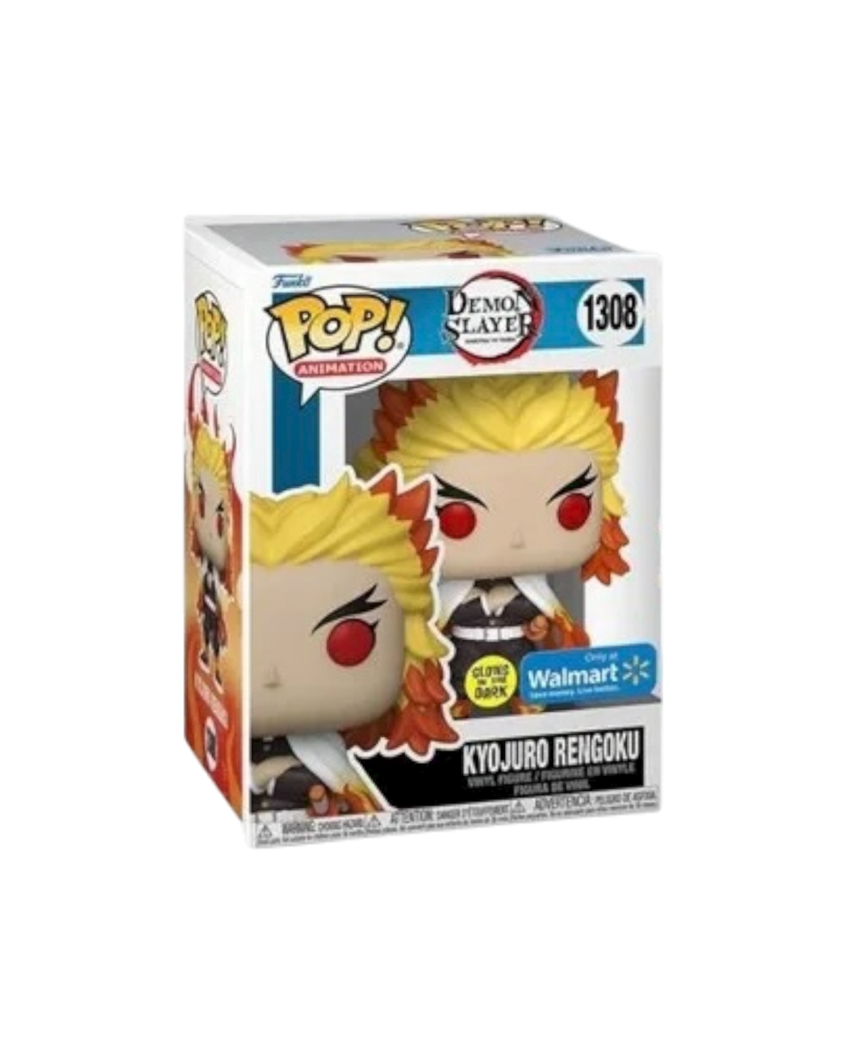 Funko Pop! 1308 Kyojuro Rengoku | Only at Walmart | Glows in the dark