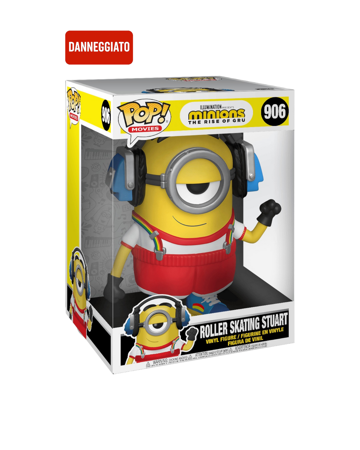 Funko Pop! 906 Roller Skating Stuart | Jumbo (Scatola danneggiata)