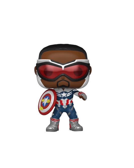 Funko Pop! 818 Captain America | Amazon Exclusive (Scatola danneggiata)