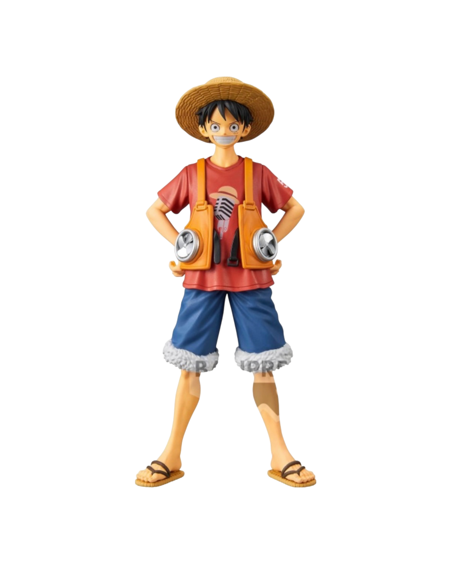 Figure Luffy One Piece Red | Bandai The Grandiline Man V1
