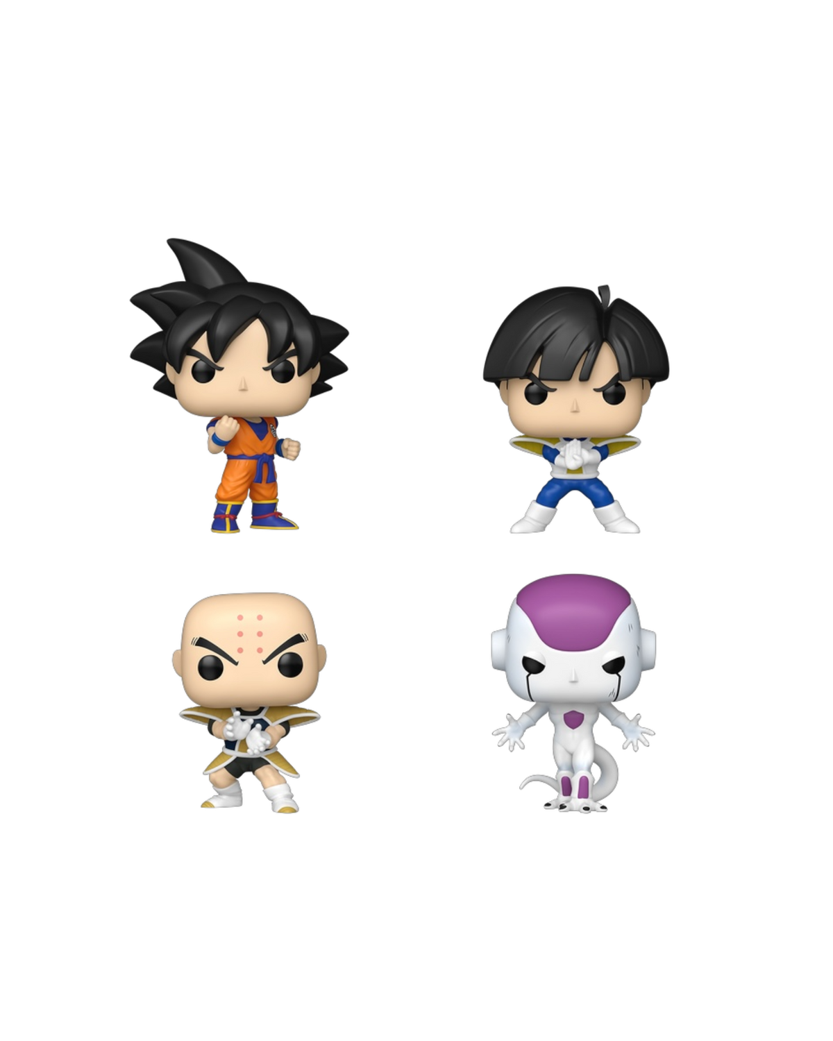 Funko Pop! 4 pack Son Goku / Son Gohan / Krillin / Frieza (Frieza Saga) (Pre-Order)