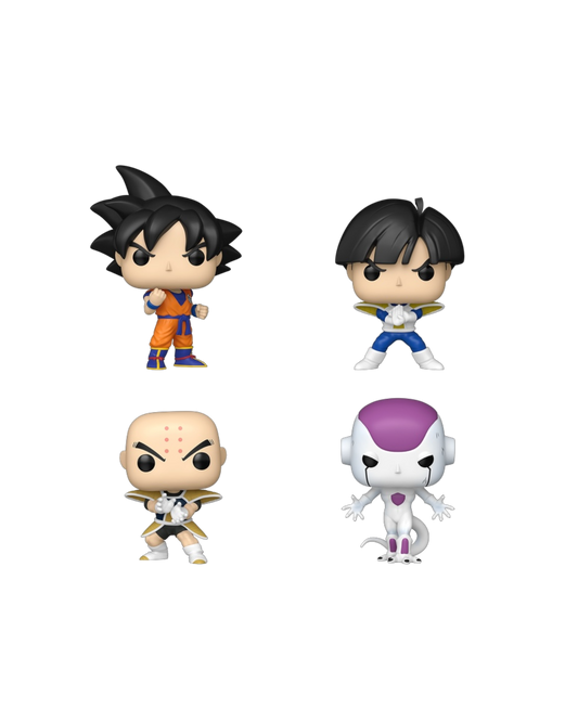 Funko Pop! 4 pack Son Goku / Son Gohan / Krillin / Frieza (Frieza Saga) (Pre-Order)