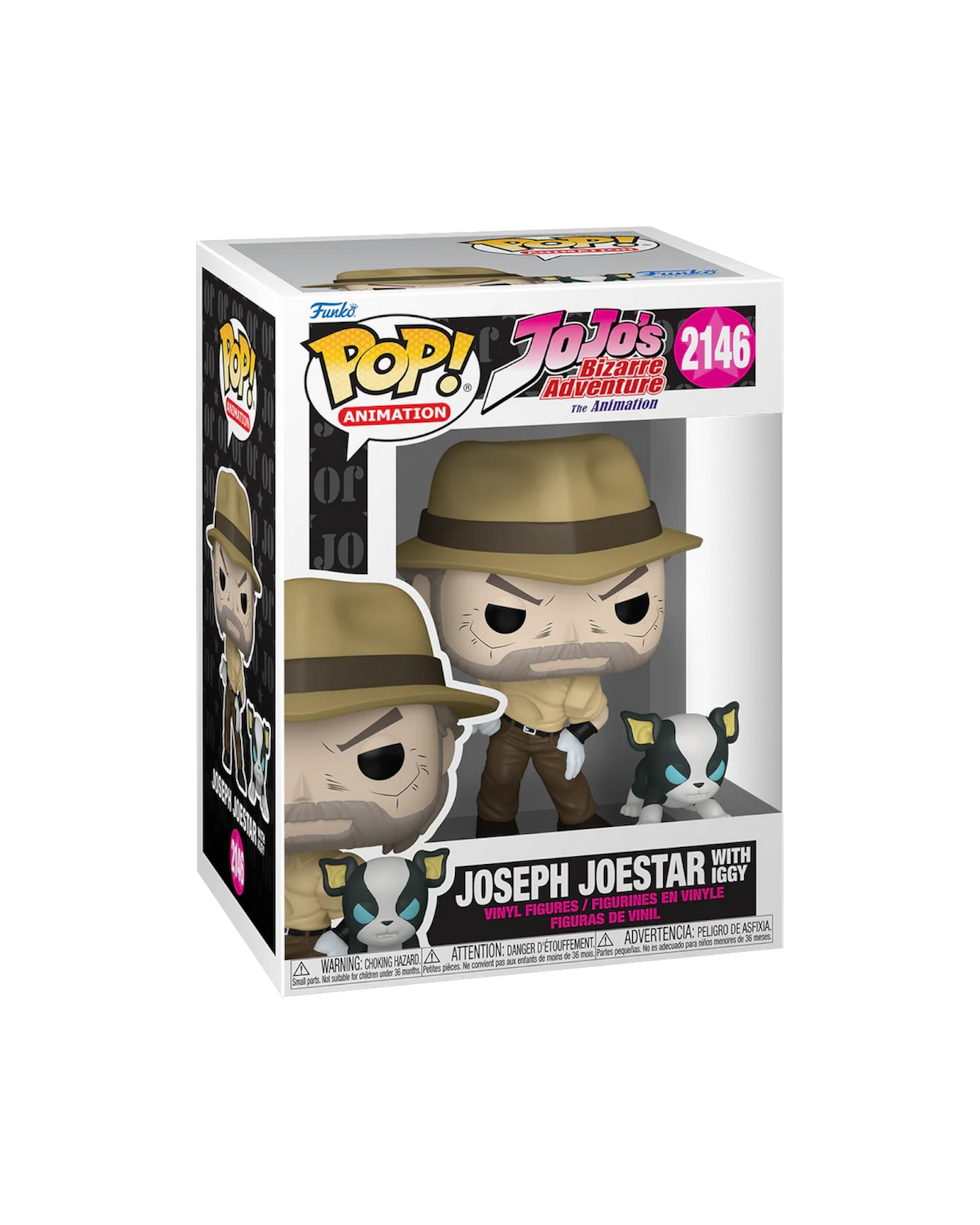 Funko Pop! 2146 Joseph Joestar with Iggy (Pre-Order)