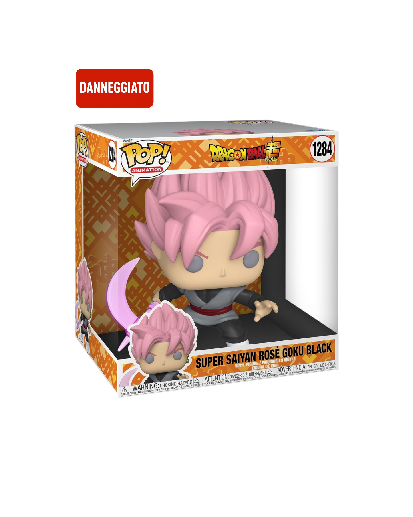Funko Pop! 1284 Super Saiyan Rosè Goku Black | Jumbo (Scatola danneggiata)