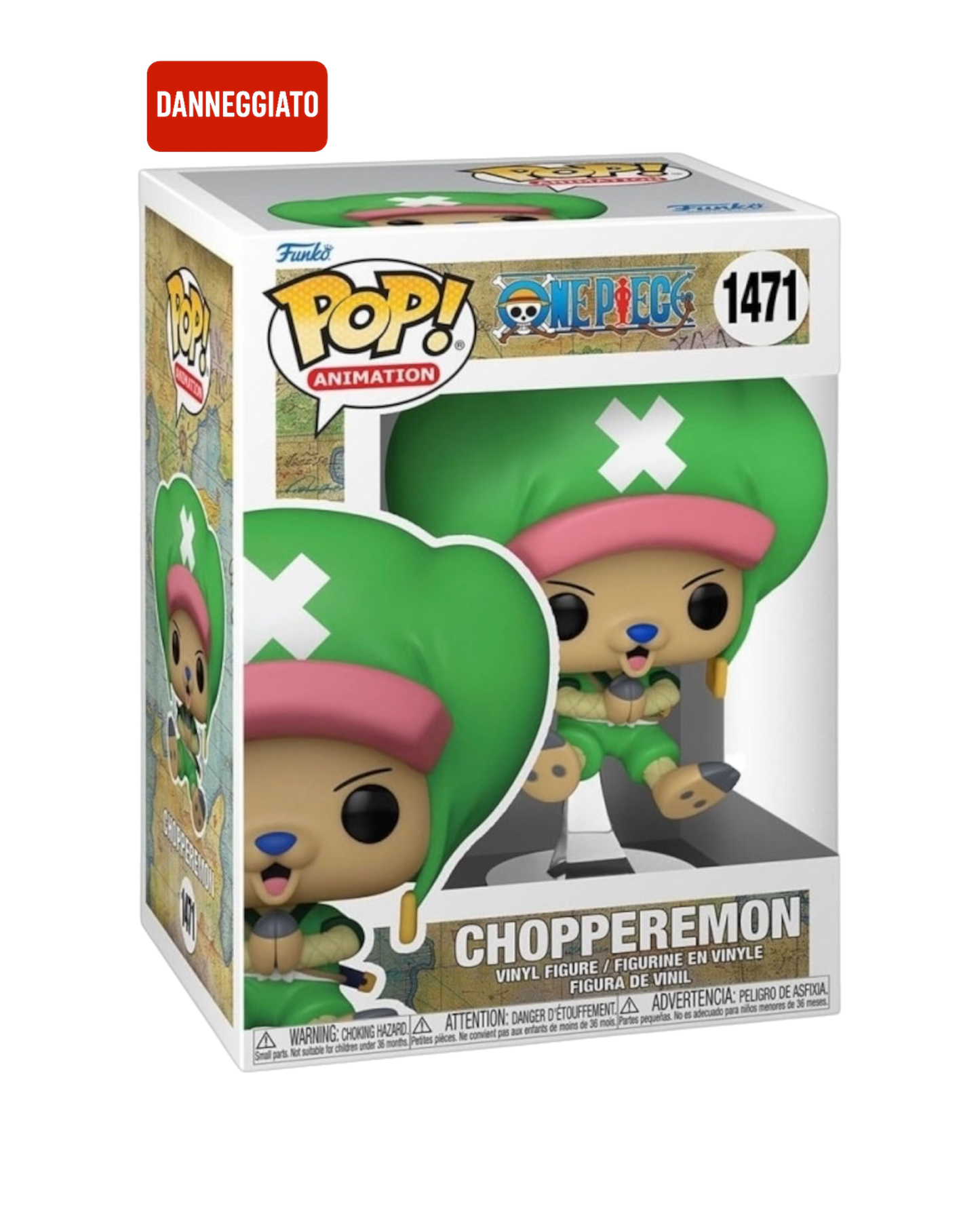 Funko Pop! 1471 Choppermon (Base del funko danneggiata)