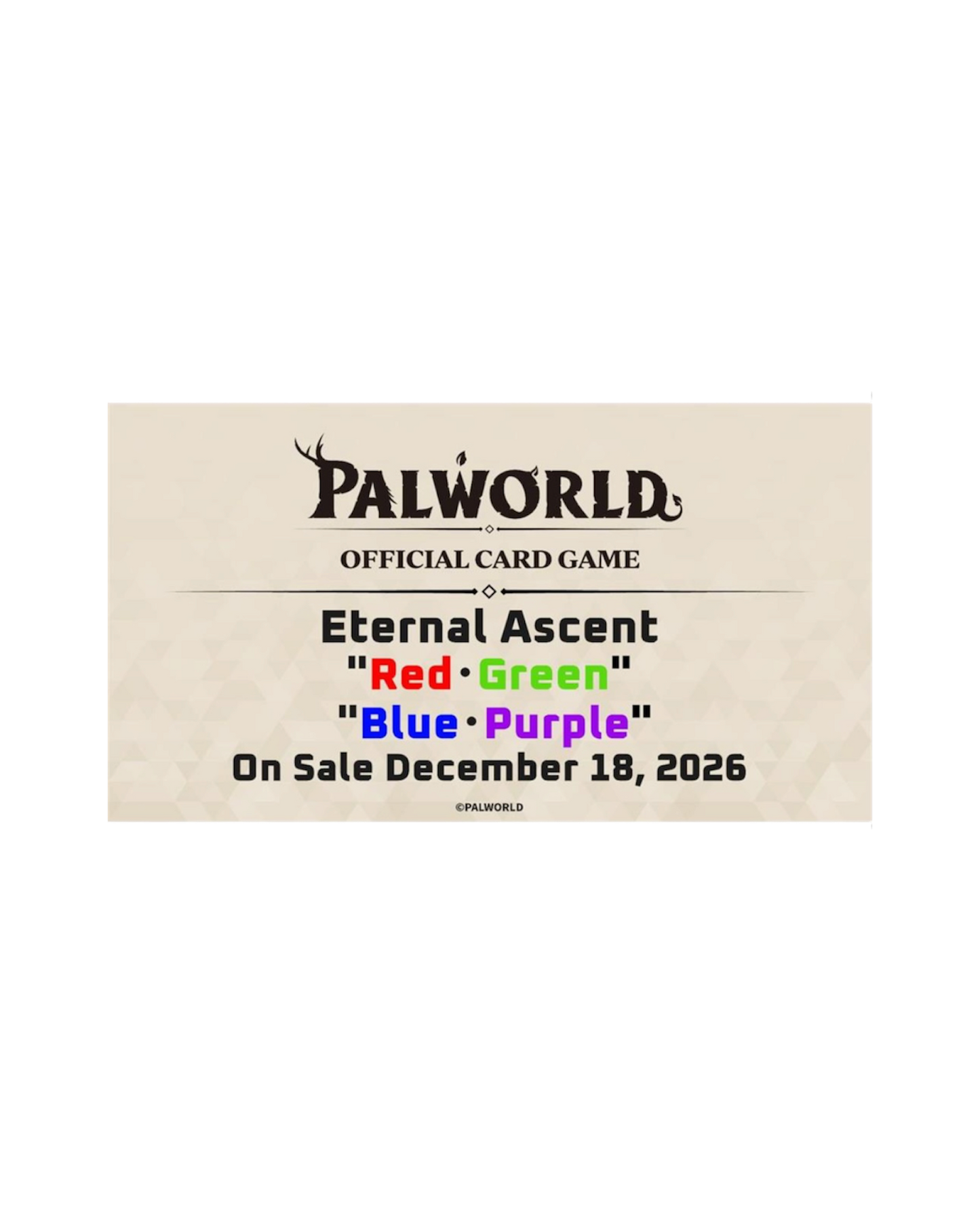 Palworld Display 6x “Trail deck Eternal Ascent blue • purple” TD04 | English (Pre-Order)