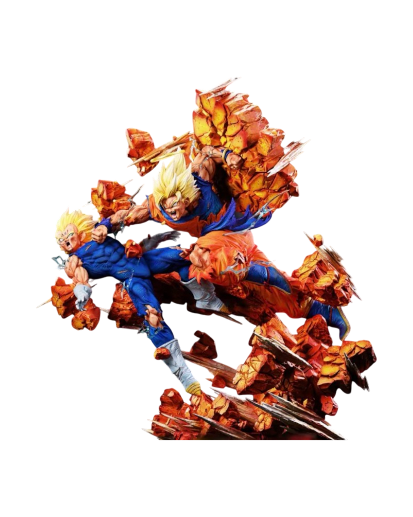 Statua Goku vs Majin Vegeta | Grand Design Studio | Resin Statue (Pre-Order)