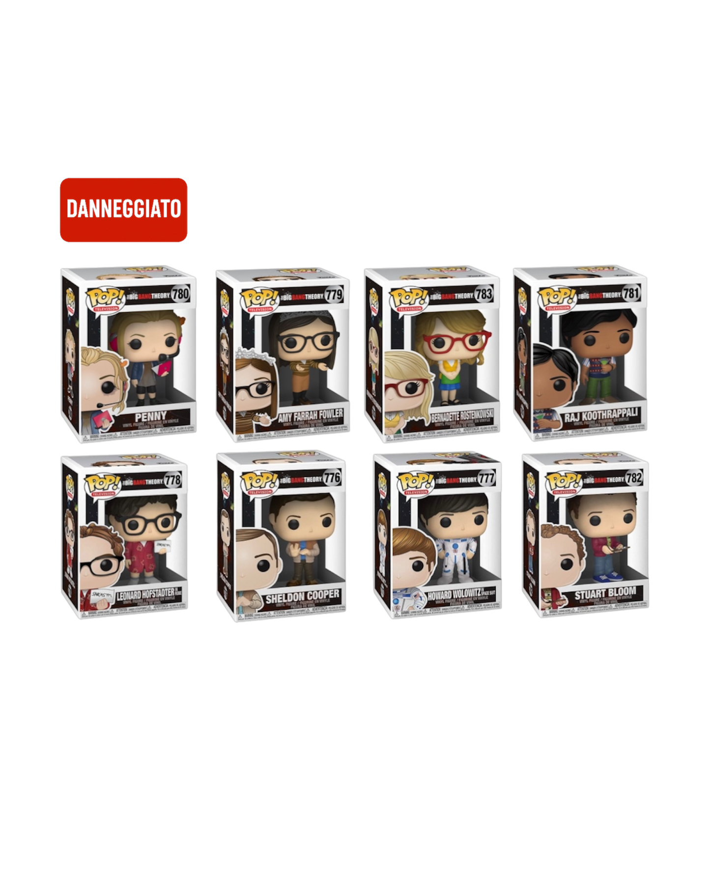 LOTTO UNICO Funko Pop! Big Bang Theory (Bernadette scatola lievemente danneggiata sul lato)