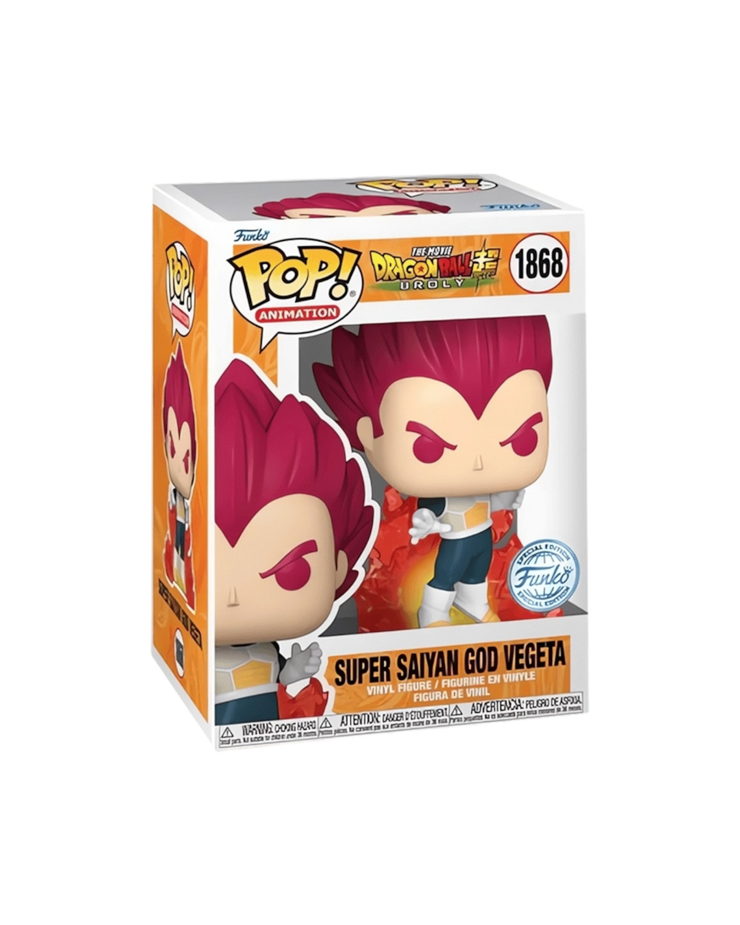 Funko Pop! 1868 Super Saiyan God Vegeta | Funko Special Edition