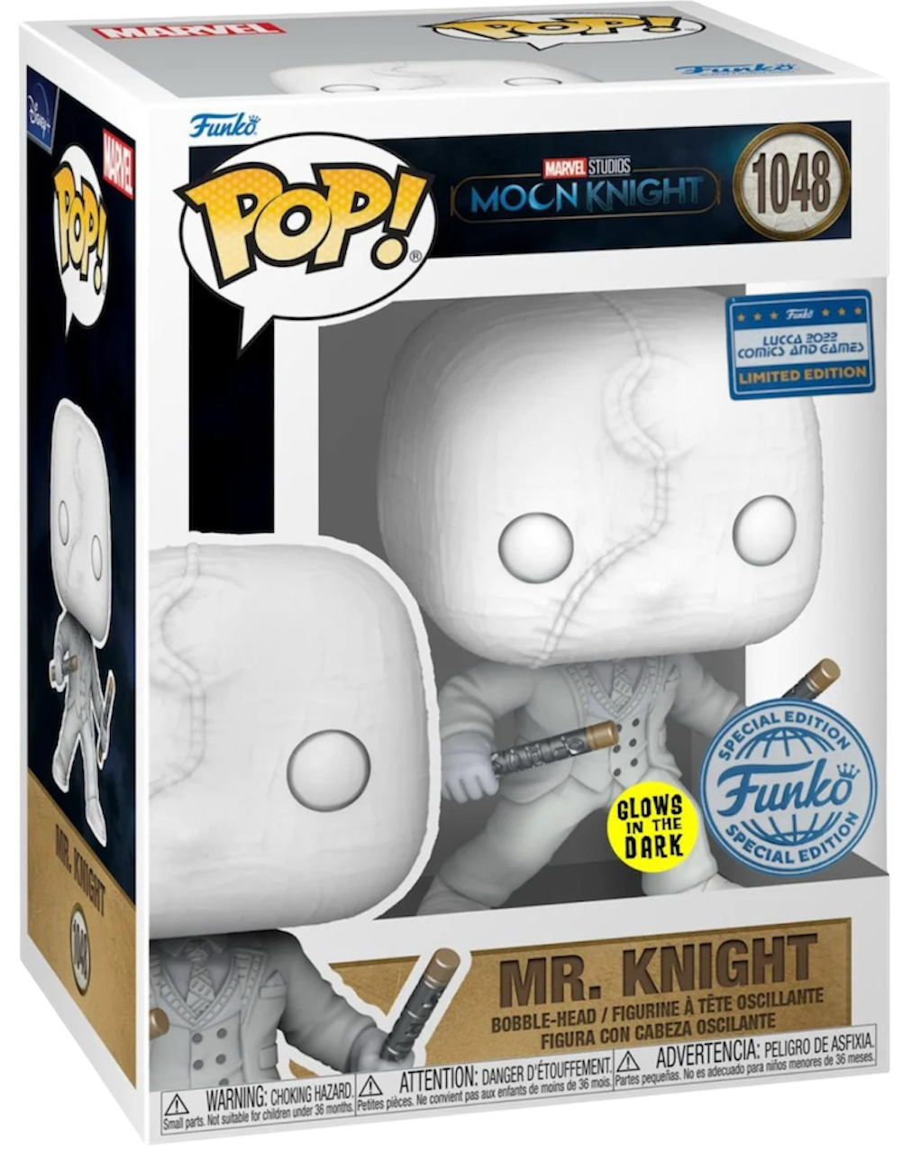 Funko Pop! 1048 Mr. Knight | Special Edition | Glows in the Dark | Lucca Comics and Games 2022