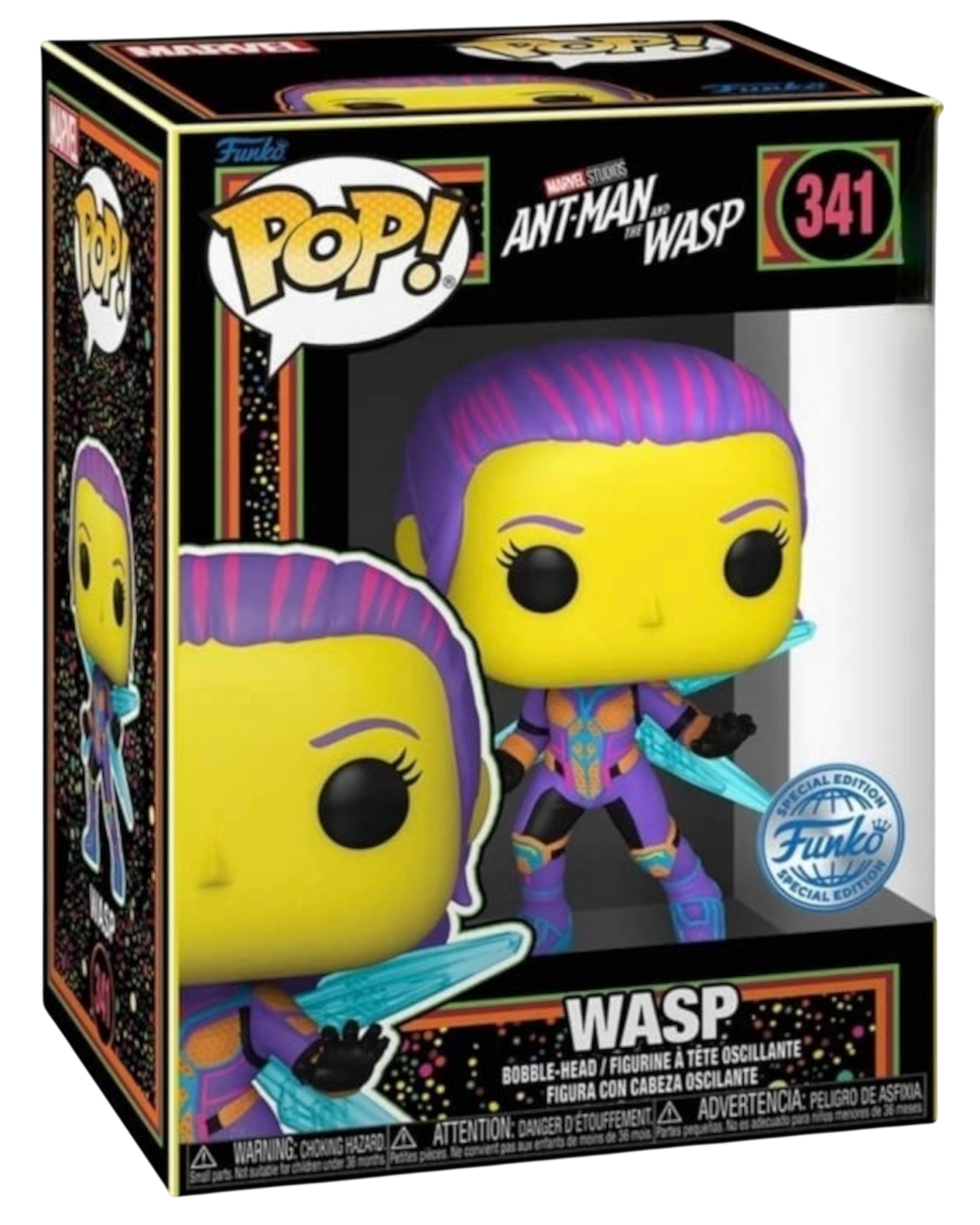 Funko Pop! 341 Wasp | Special Edition Black Light