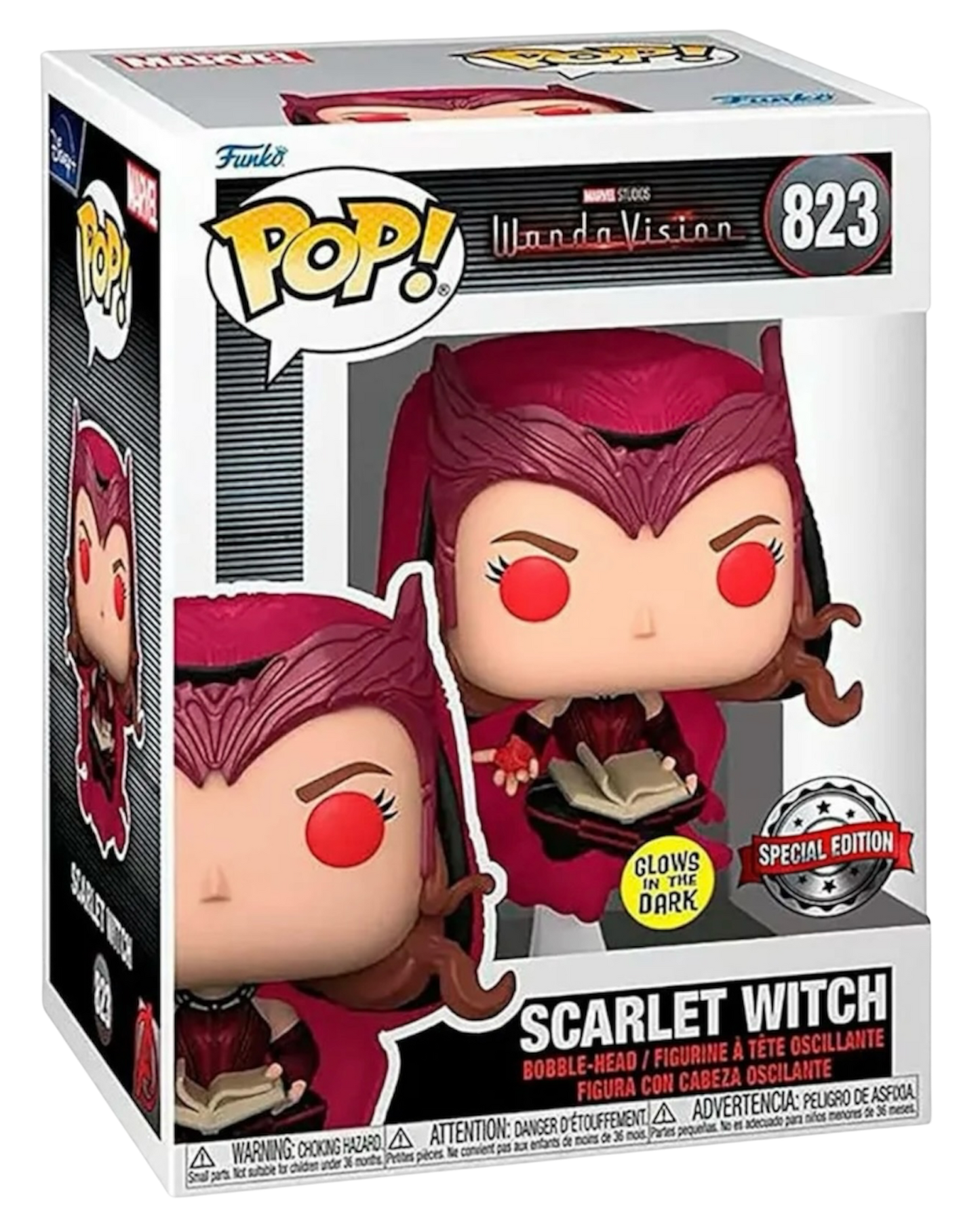 Funko Pop! 823 Scarlet Witch | Special Edition Glows in the Dark