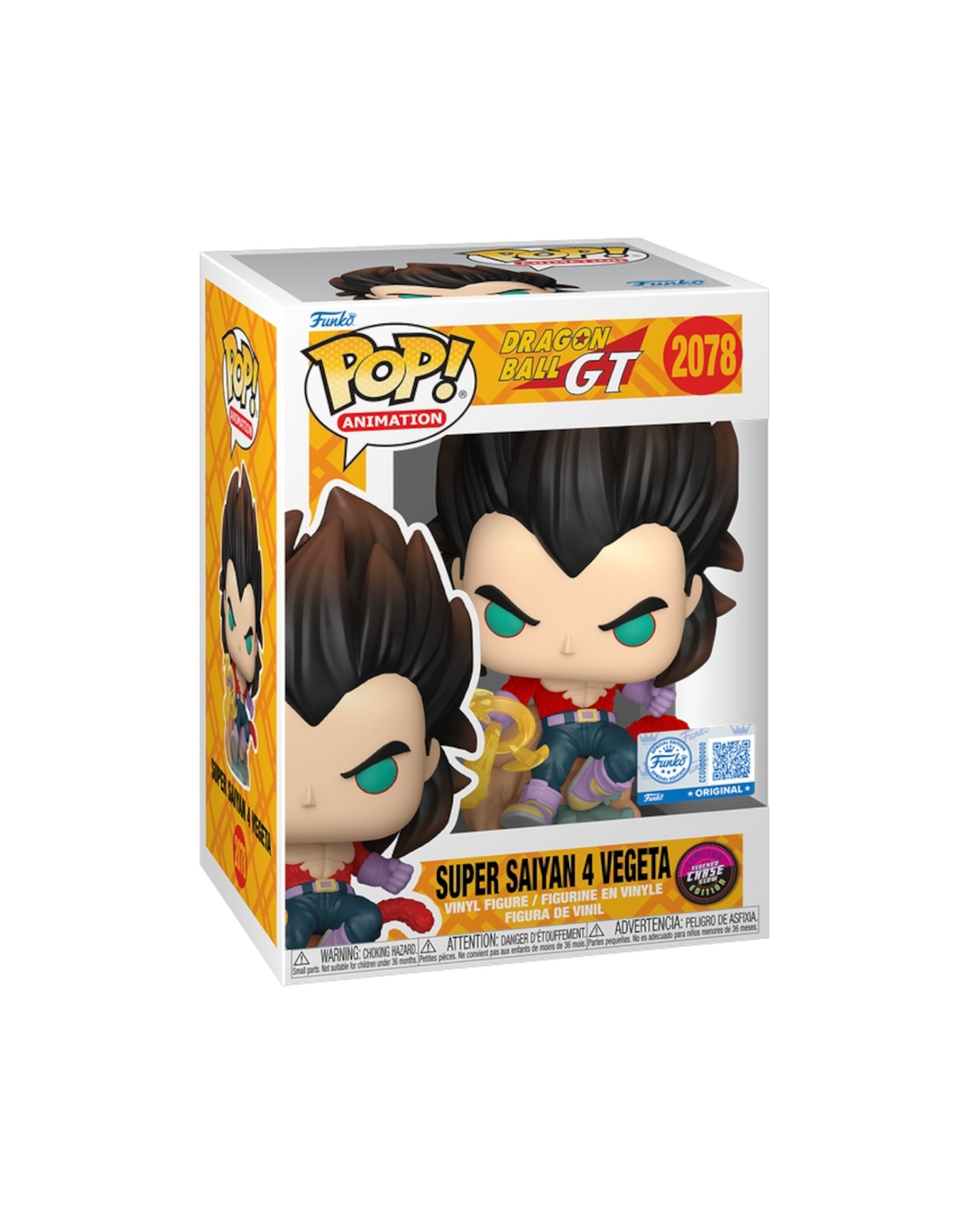 Funko Pop! 2078 Super Saiyan 4 Vegeta Flocked | Glow-Chase | Special Edition