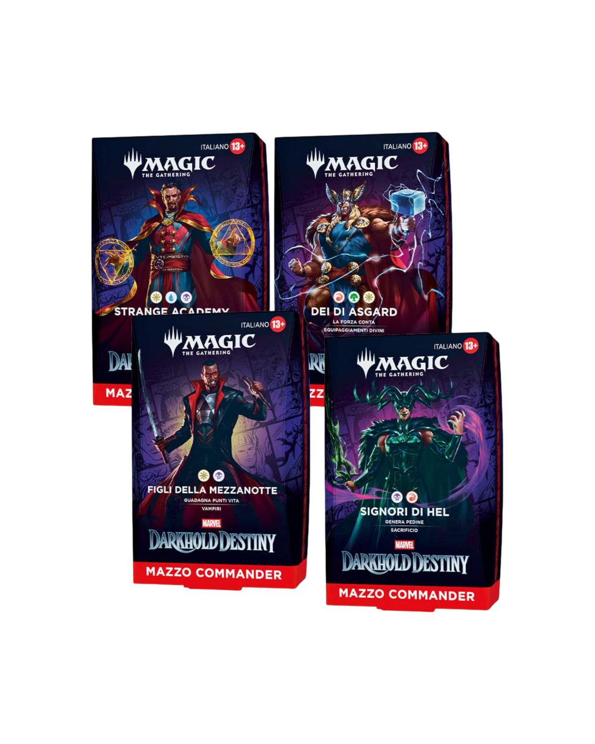 MTG Box commander deck | Marvel Darkhold Destiny (4 mazzi) | ITA (Pre-Order)