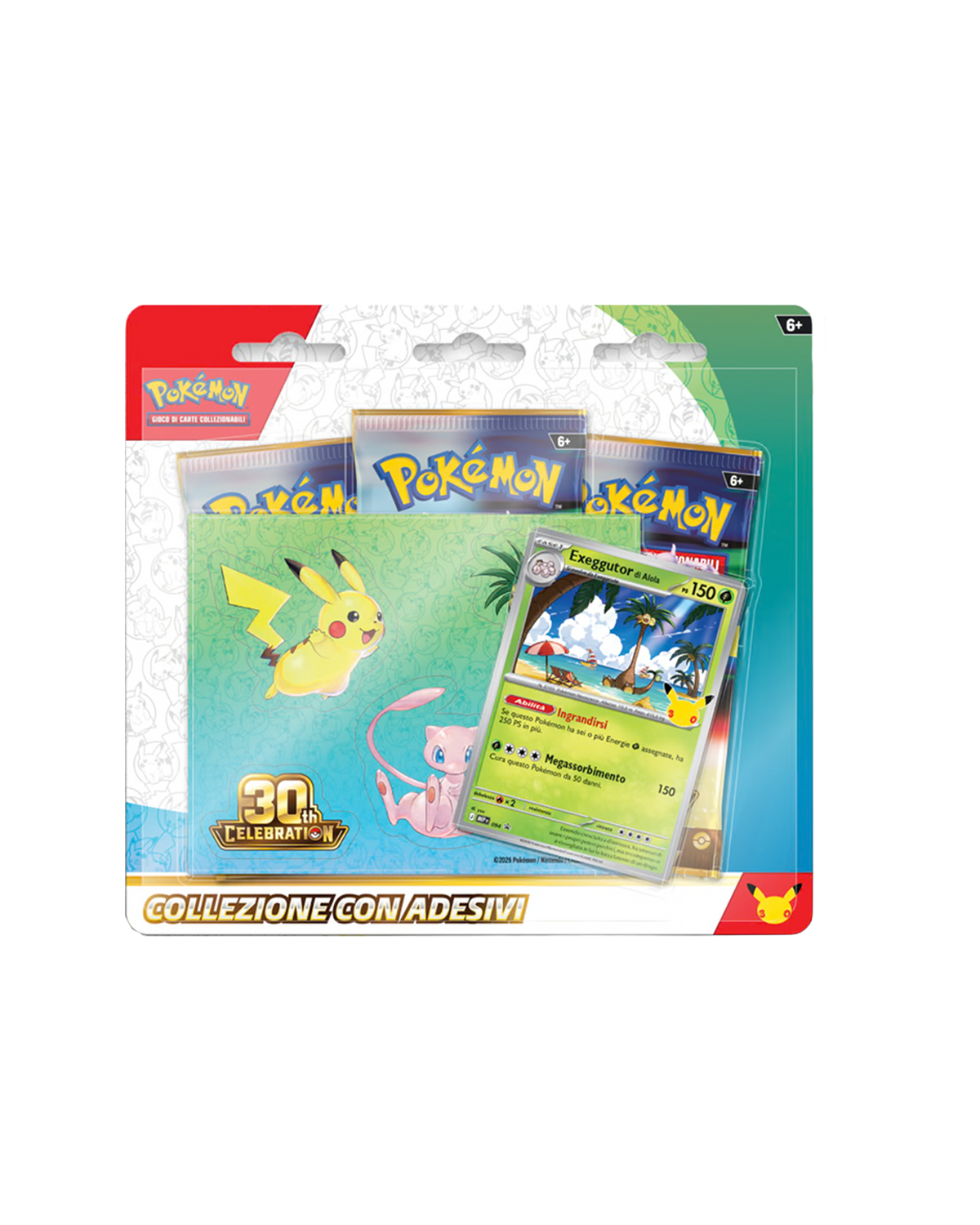 Pokémon 30th anniversary | Collezione con adesivi | Italiano