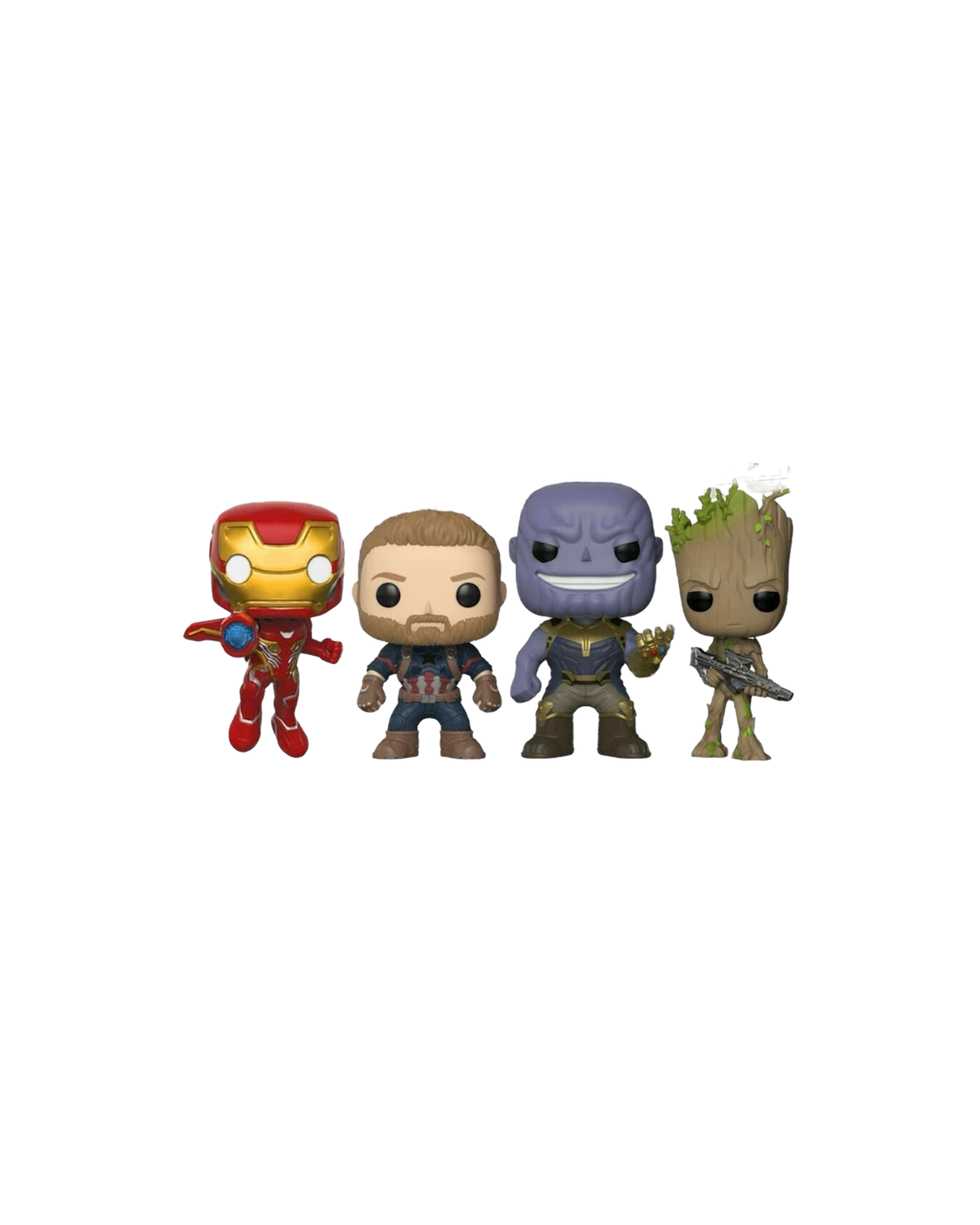 Funko Pop! 4 pack Iron Man / Captain America / Thanos / Groot | Amazon Exclusive