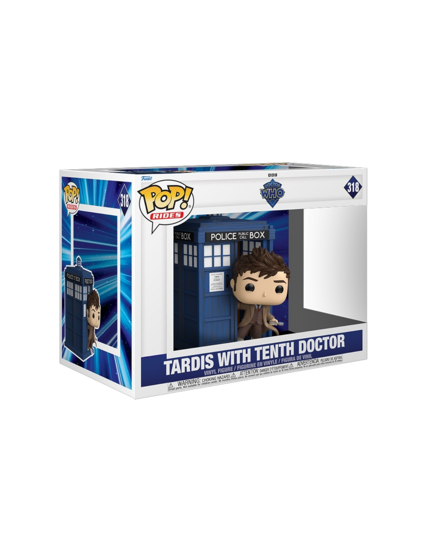 Funko Pop! Riders Deluxe 318 Tardis with Tenth Doctor (Pre-Order)