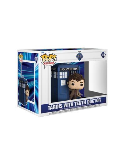 Funko Pop! Riders Deluxe 318 Tardis with Tenth Doctor (Pre-Order)
