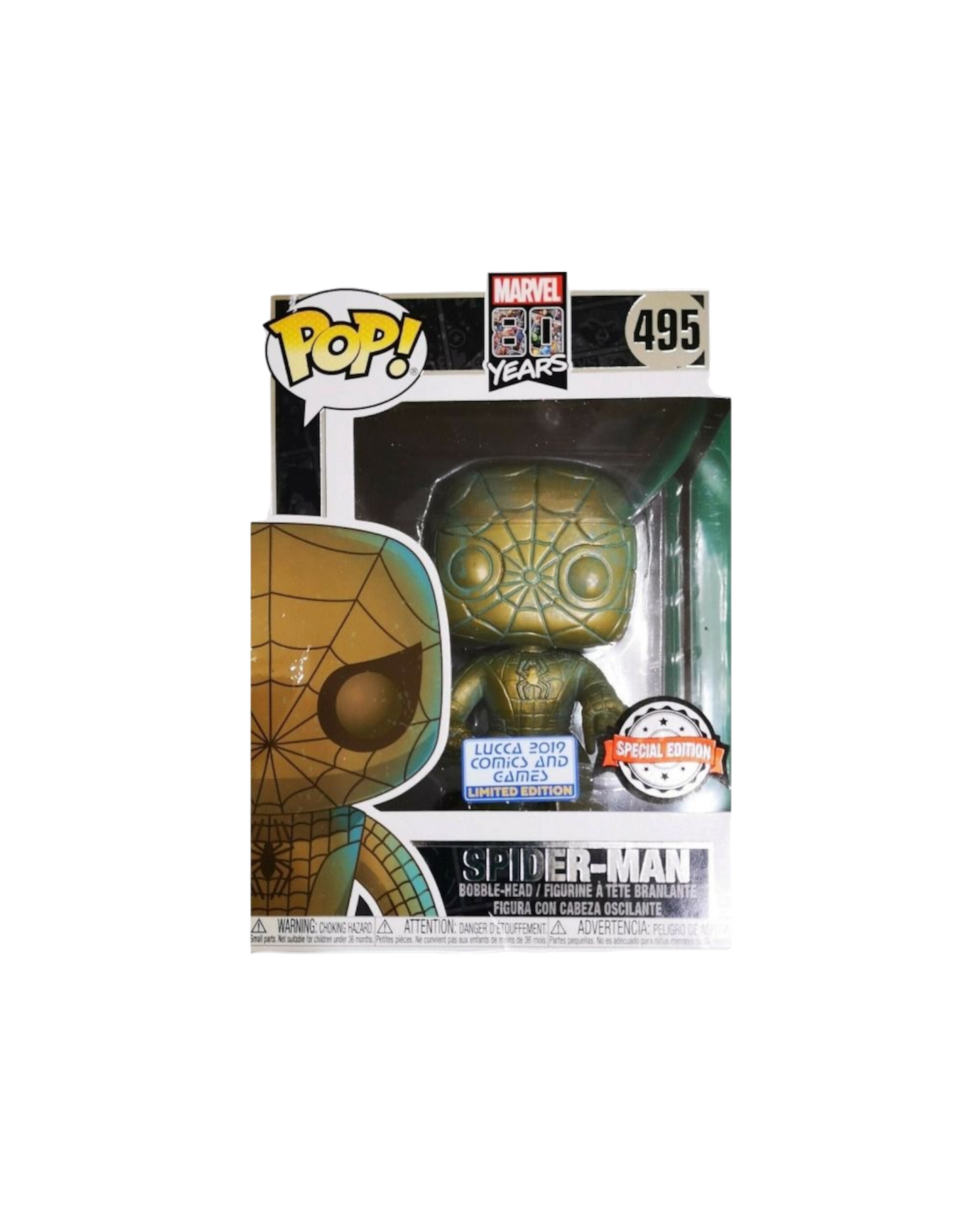 Funko Pop! 495 Spider-Man | Lucca Comics 2019 | Special edition 80th