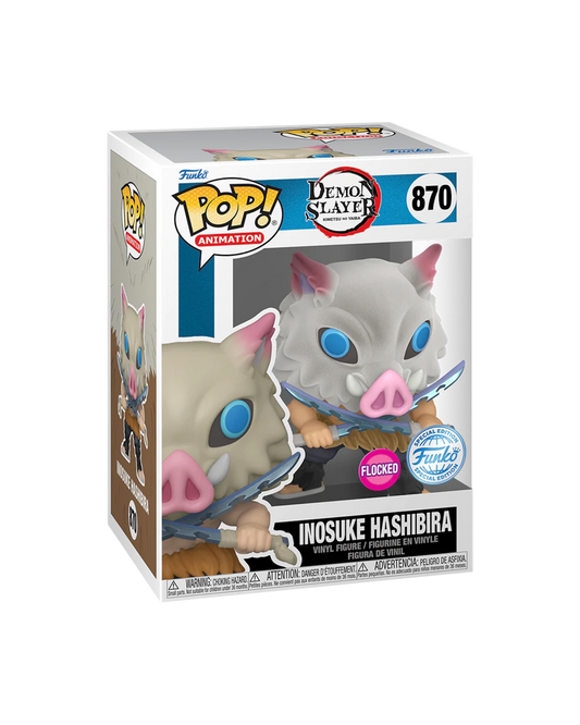 Funko Pop! 870 Inosuke Hashibira | Funko Special | Flocked