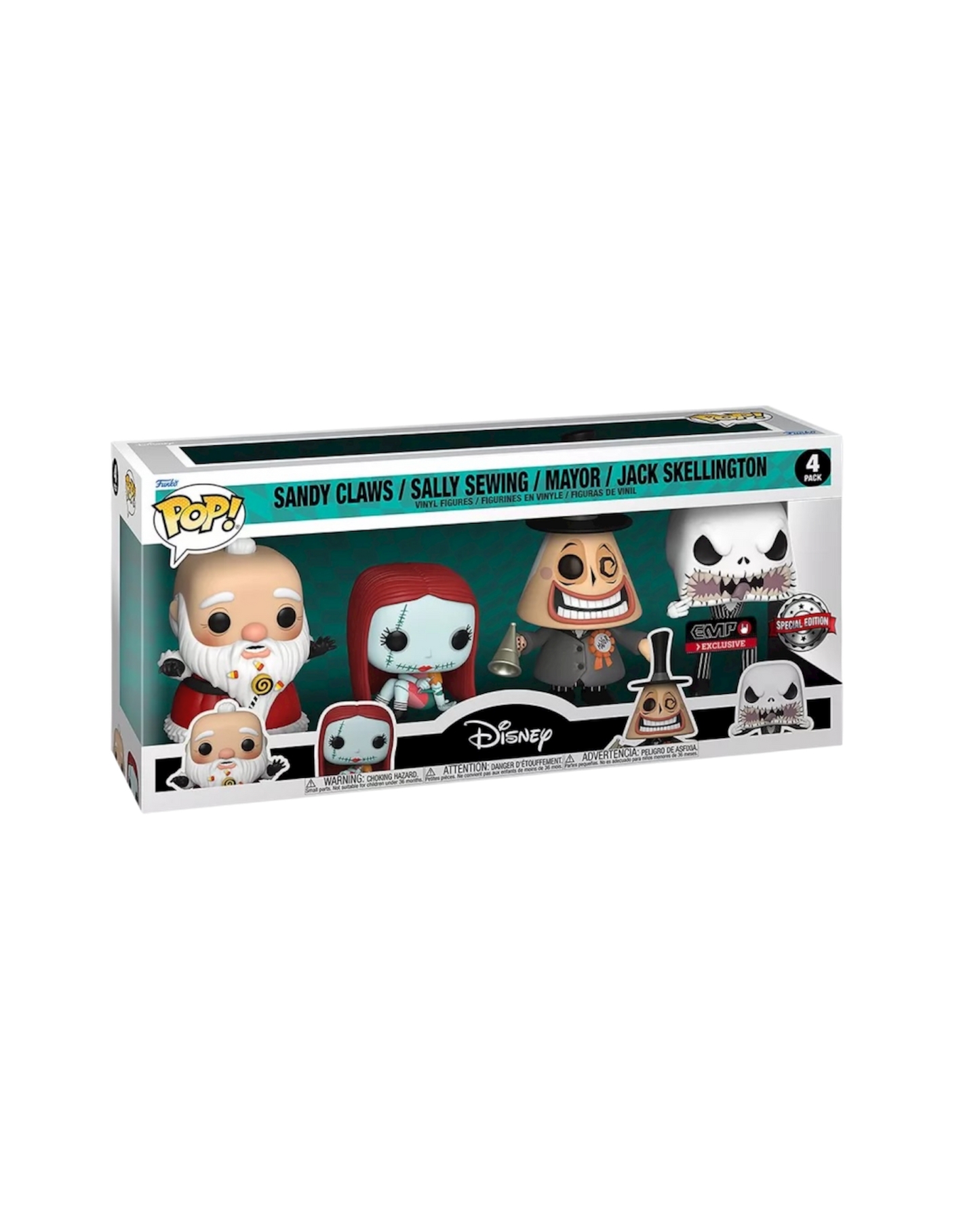Funko Pop! 4 pack Sandy / Sally / Mayor / Jack | EMP | Special Edition