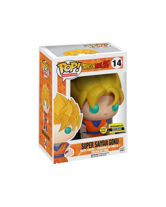 Funko Pop! 14 Super Saiyan Goku | Entertainment earth exclusive | Glows in the dark