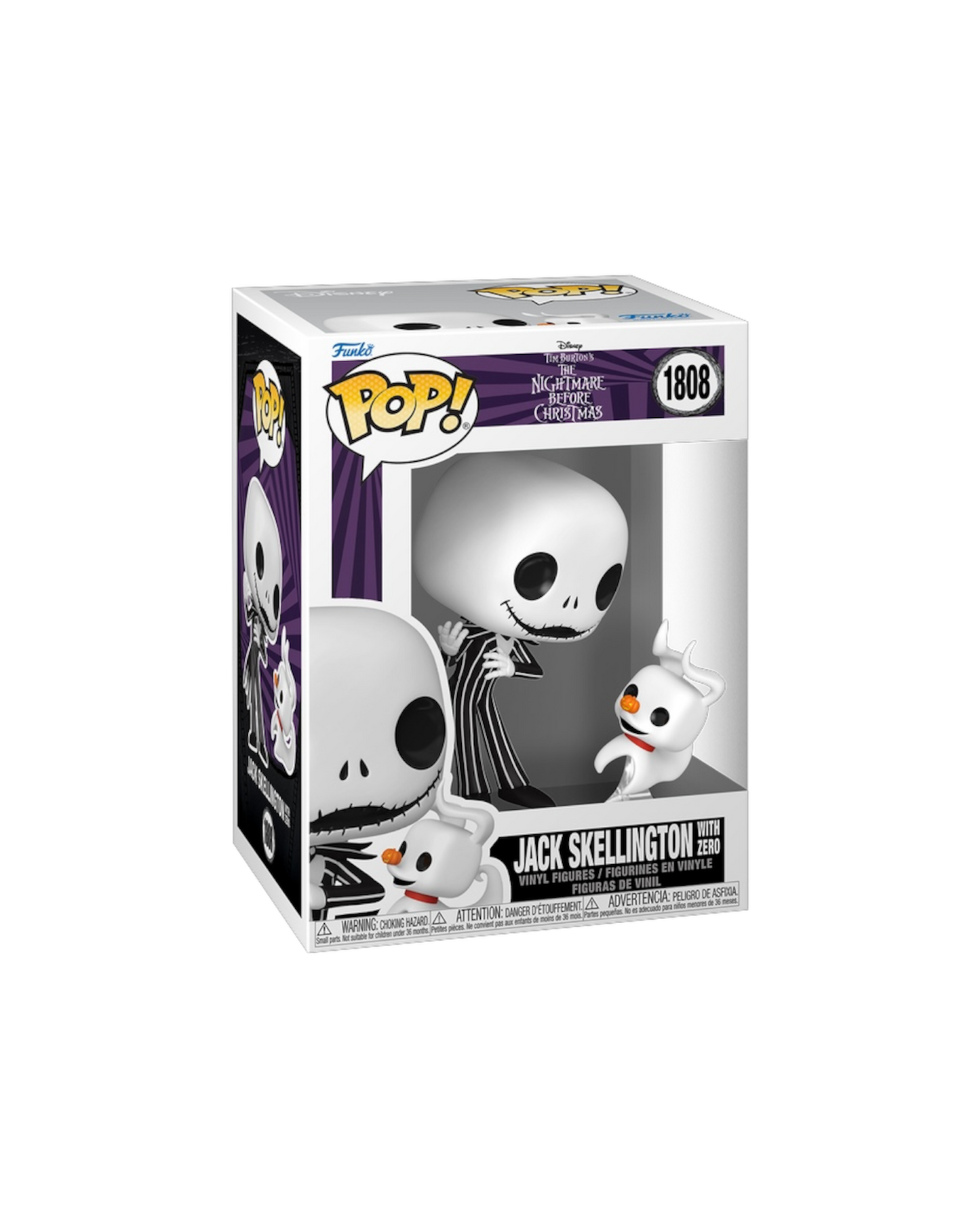 Funko Pop! 1808 Jack Skellington with Zero (Pre-Order)