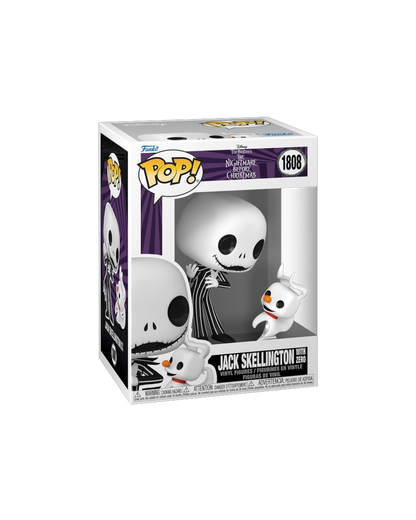 Funko Pop! 1808 Jack Skellington with Zero (Pre-Order)
