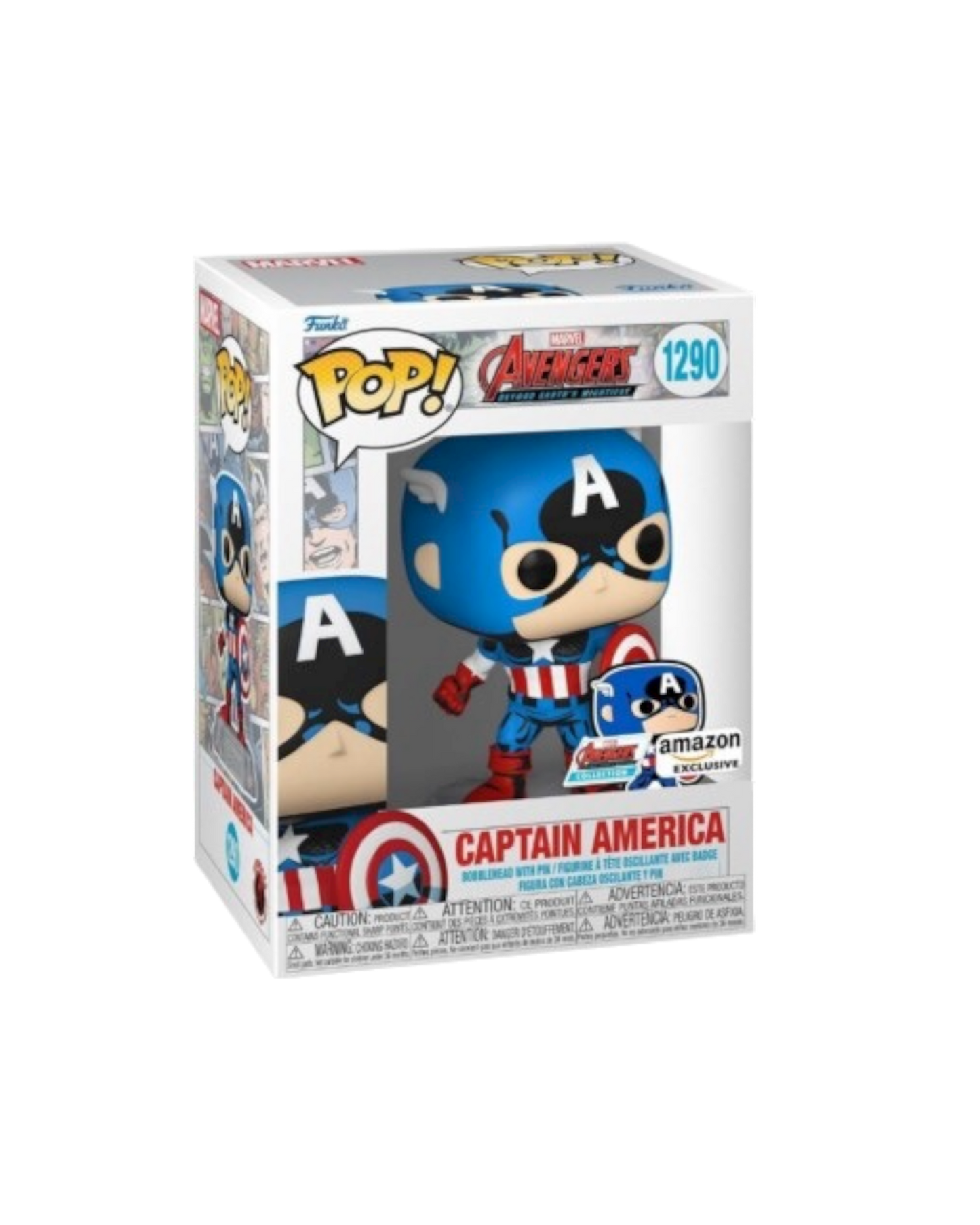 Funko Pop! 1290 Captain America | Amazon Exclusive