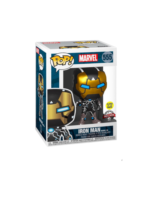 Funko Pop! 555 Iron Man Model 39 | Special Edition | Glows in the Dark