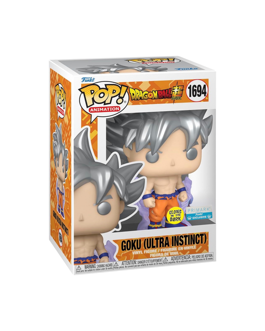 Funko Pop! 1694 Goku Ultra Instinct | Primark exclusive | Glows in the dark