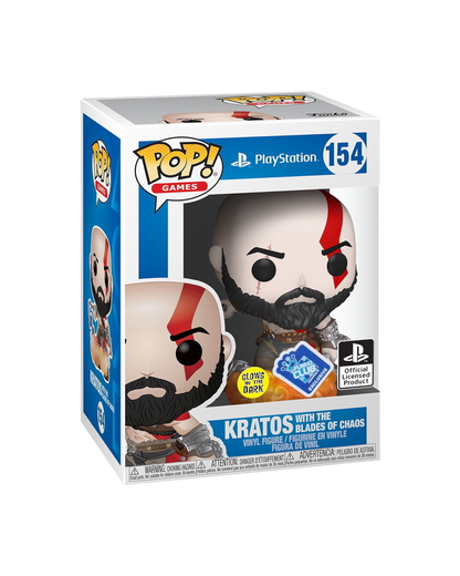 Funko Pop! 154 Kratos with the blades of chaos | Funko club | Glows in the dark