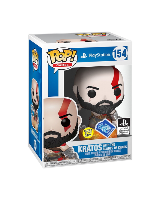 Funko Pop! 154 Kratos with the blades of chaos | Funko club | Glows in the dark