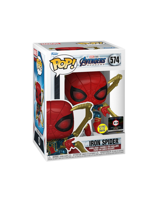 Funko Pop! 574 Iron Spider | Chalice Collectibles | Glows in the dark