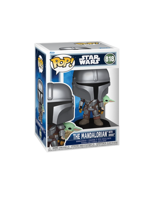 Funko Pop! 818 The Mandalorian with Grogu (Pre-Order)