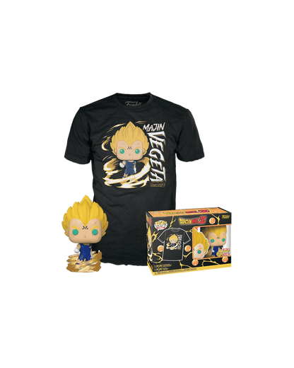 Funko Pop! 862 Majin Vegeta Pop&Tee | Glows in the dark