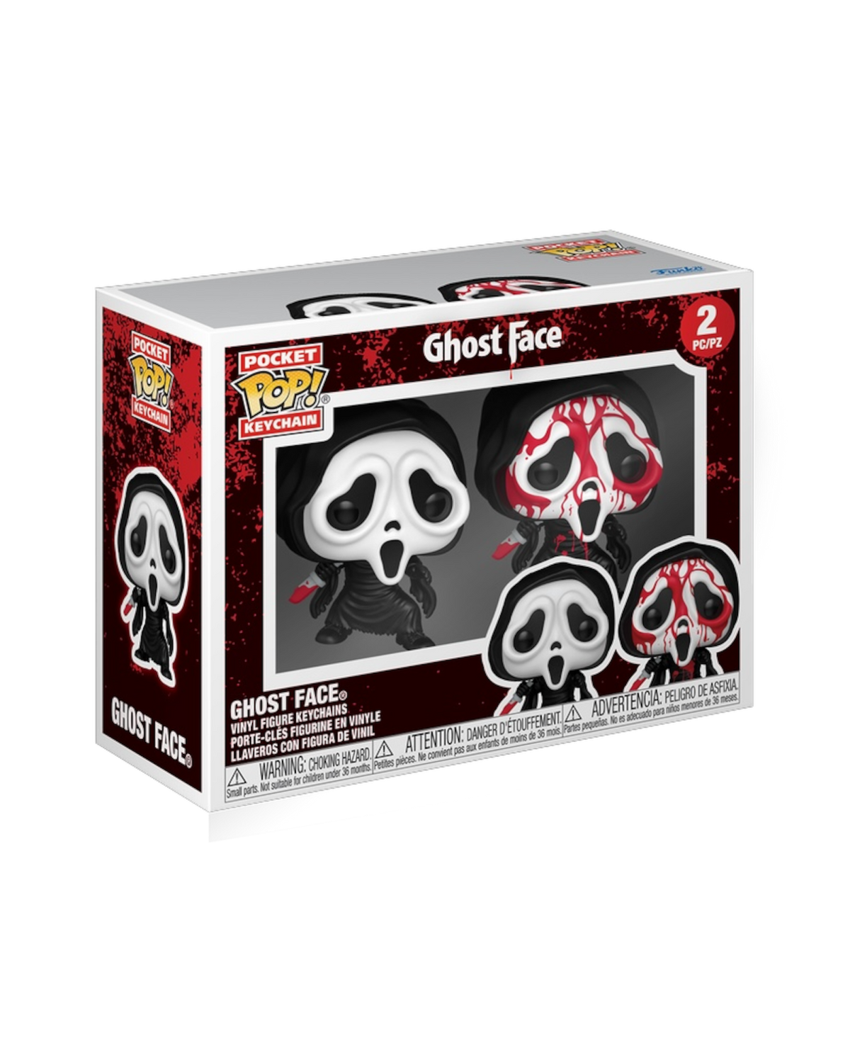 Funko Pop! Keychain 2 pack Ghost Face (Pre-Order)