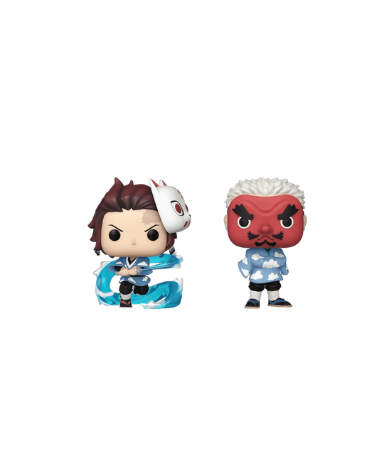 Funko Pop! 2 pack Tanjiro Kamado & Sakonji Urokodaki | Summer Convention 2023