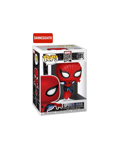 Funko Pop! 593 Spider-Man (scatola danneggiata)