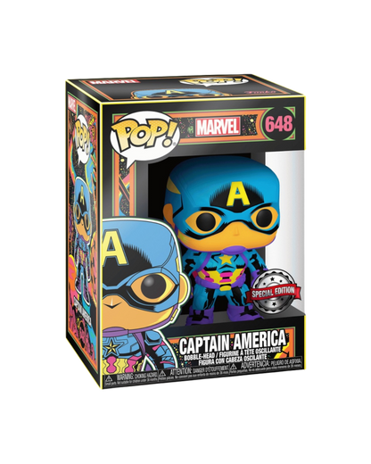 Funko Pop! 648 Captain America | Special edition | Black light