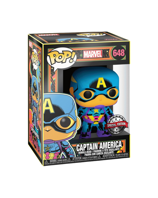 Funko Pop! 648 Captain America | Special edition | Black light