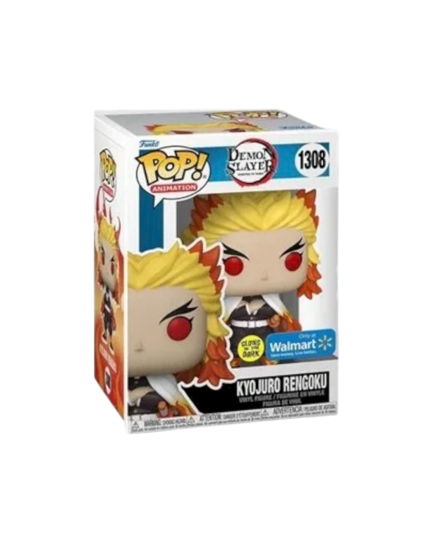 Funko Pop! 1308 Kyojuro Rengoku | Only at Walmart | Glows in the dark