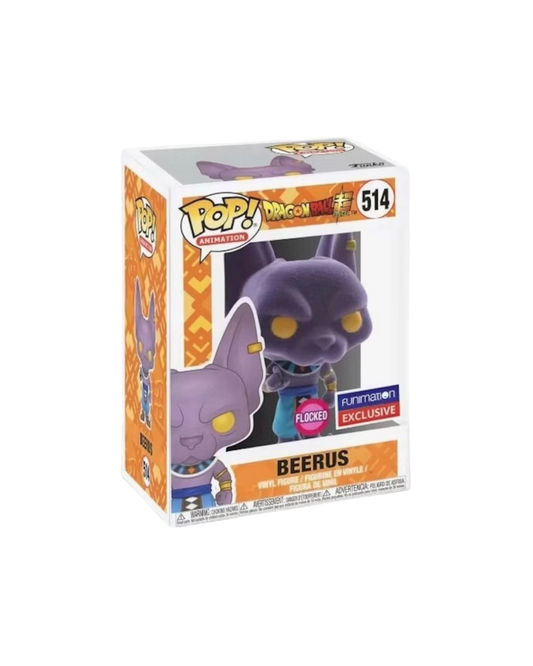 Funko Pop! 514 Beerus | Funimation exclusive | Flocked