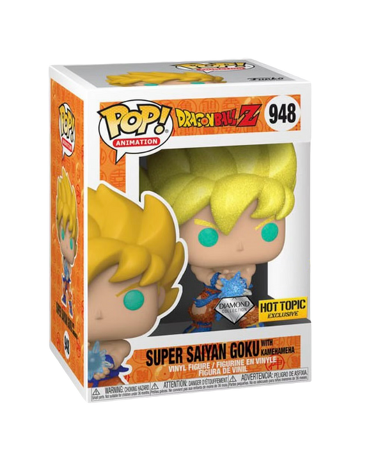Funko Pop! 948 Super Saiyan Goku with Kamehameha | Hot Topic | Diamond