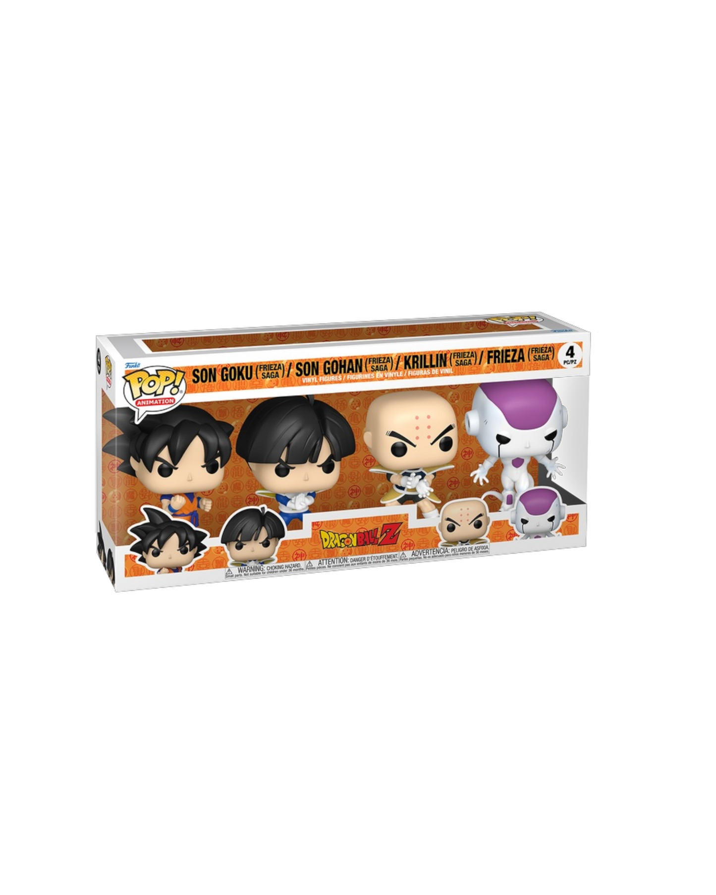 Funko Pop! 4 pack Son Goku / Son Gohan / Krillin / Frieza (Frieza Saga) (Pre-Order)
