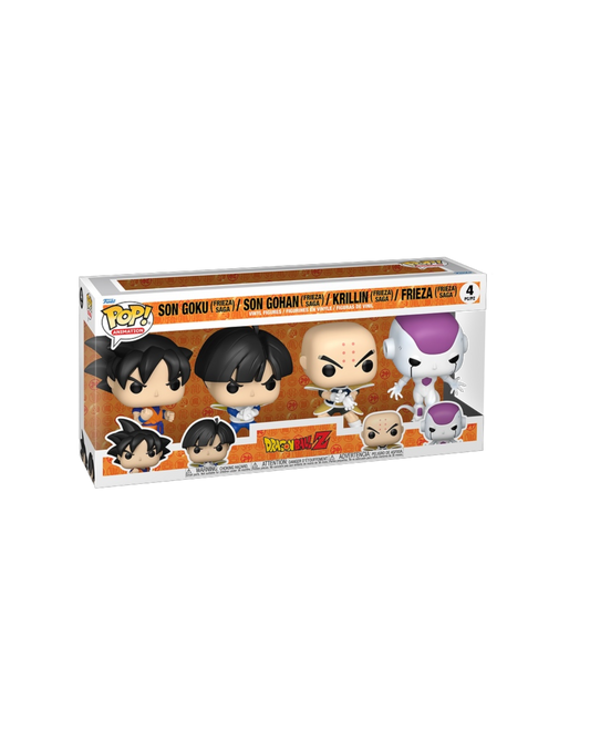 Funko Pop! 4 pack Son Goku / Son Gohan / Krillin / Frieza (Frieza Saga) (Pre-Order)